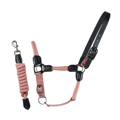 CAMEO Rope Leather Headcollar and Leadrope