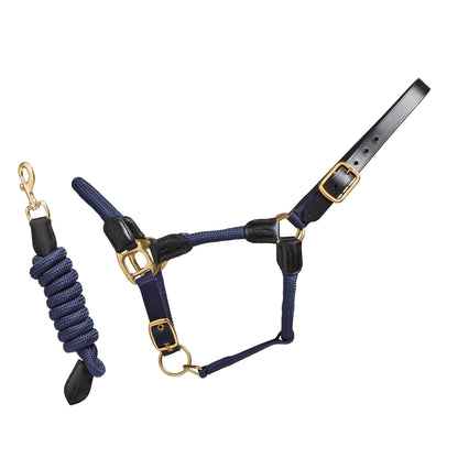 CAMEO Rope Leather Headcollar and Leadrope
