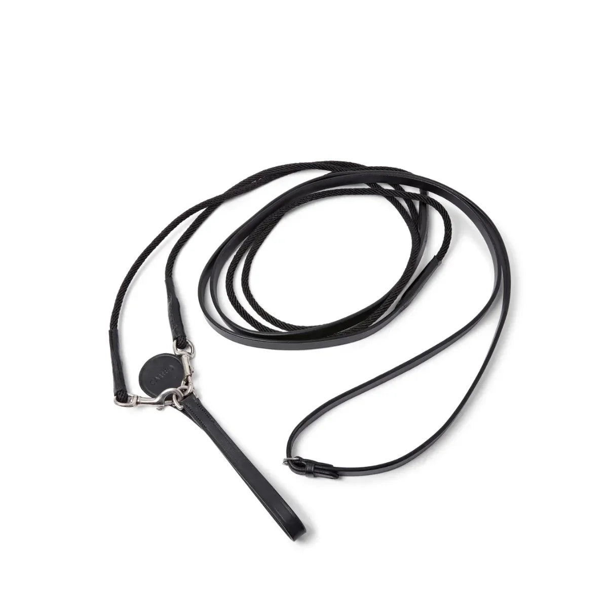 EcoRider Leather Draw Reins with Inside Grip featuring a hidden inner rubber lining, secure girth attachment loop, and supple eco-leather.