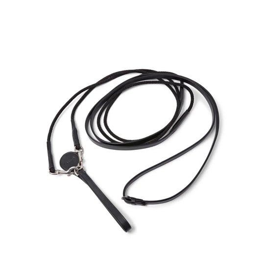 EcoRider Leather Draw Reins with Inside Grip featuring a hidden inner rubber lining, secure girth attachment loop, and supple eco-leather.