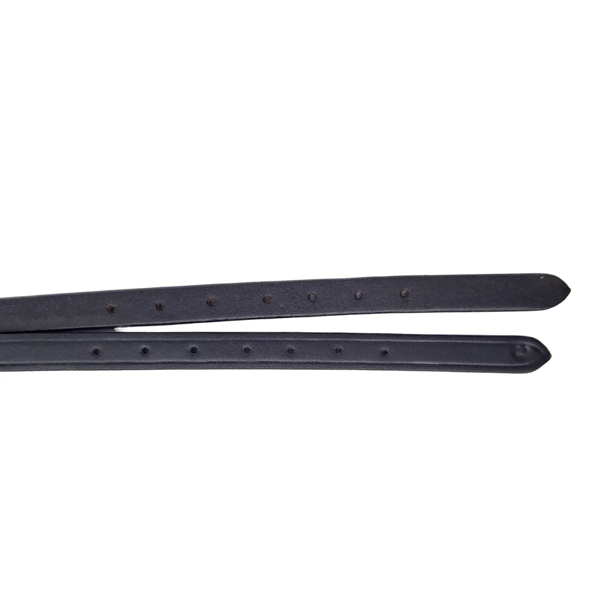 EcoRider Perfect Fit Universal Strap in premium vegetable-tanned eco-leather, designed to easily convert Perfect Fit Comfort and Show Comfort nosebands for use on a traditional bridle headpiece by creating an adjustable poll loop.